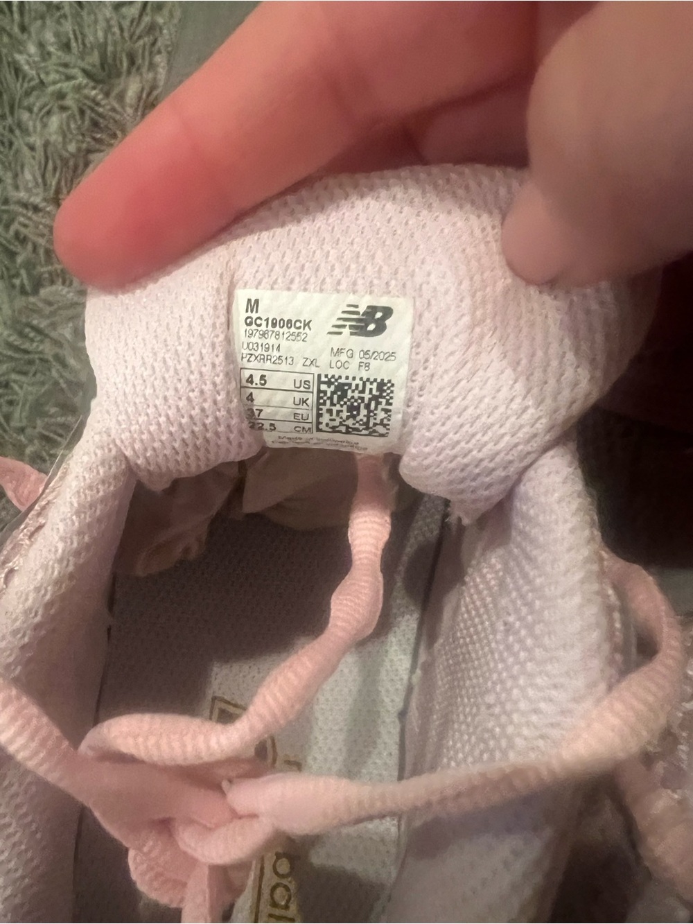New Balance Women's Size 6/Youth Size 4.5 Pink/Silver Mesh Running Sneakers NEW - Picture 7 of 10